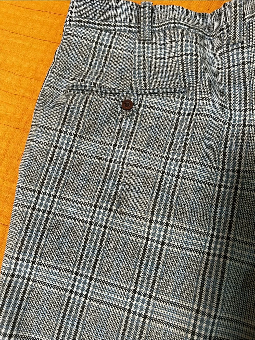 Vintage Levi's Gray Plaid Men's Dress Pants